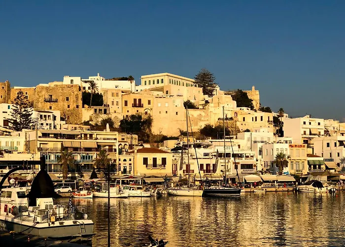 Апартаменты Naxos Town Sea And Sunset View Front